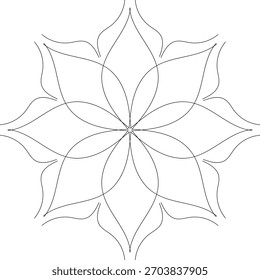 monochrome and circular mandala vector illustration design