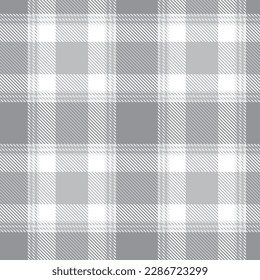 Monochrome Classic Plaid textured seamless pattern for fashion textiles and graphics