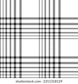 Monochrome Classic Plaid textured seamless pattern for fashion textiles and graphics