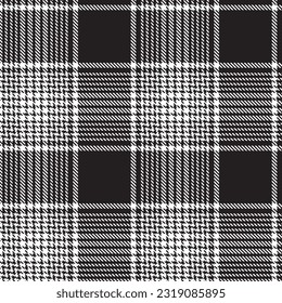 Monochrome Classic Plaid textured seamless pattern for fashion textiles and graphics