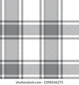 Monochrome Classic Plaid textured seamless pattern for fashion textiles and graphics