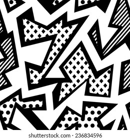 monochrome cloth seamless pattern 