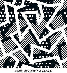 monochrome cloth seamless pattern