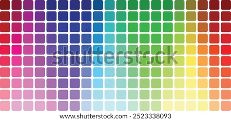 monochrome color chart with shades and tone covered color guide chart.