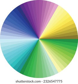 Monochrome color in circle shape, vector illustration.