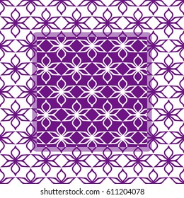 Monochrome colored vector pattern. Abstract ornamental background.