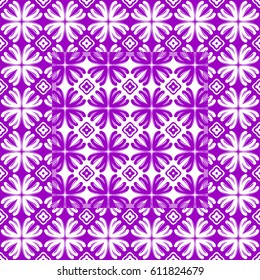 Monochrome colored vector pattern. Abstract ornamental background.