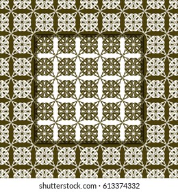 Monochrome colored vector pattern. Abstract ornamental background.