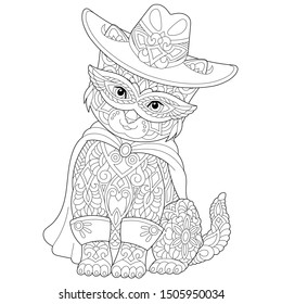 Chat Coloriage Adulte Images Stock Photos Vectors Shutterstock