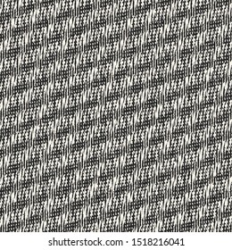 Monochrome Complexity Textured Diagonal Striped Background. Seamless Pattern.