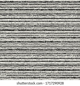 Monochrome Complexity Textured Folk Striped Pattern