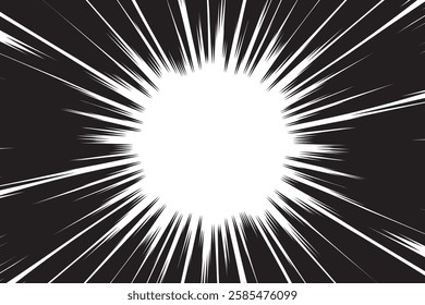 Monochrome concentrated line background material