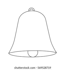 monochrome contour with close up bell