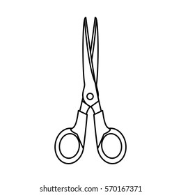 monochrome contour with scissor tool