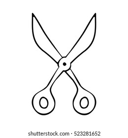 monochrome contour with scissors tool