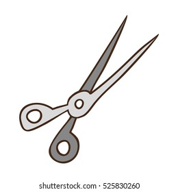 monochrome contour with scissors tool