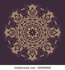 Monochrome contour vector design element