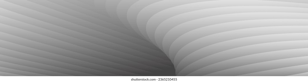 Monochrome cover design, abstract background. Wavy silver parallel gradient lines, ribbons, silk. Black and white with shades of gray banner, poster. eps vector