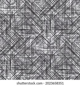 Monochrome Criss-Cross Grain Textured Pattern