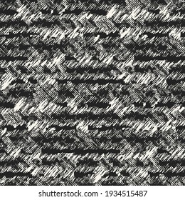 Monochrome Cross Hatching Textured Distressed Striped Pattern