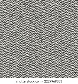 Monochrome Crumpled Effect Textured Herringbone Pattern - Shutterstock ID 2229969853
