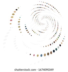 monochrome cyclic, cycle concentric rings. revolved spiral, vortex, whorl. abstract circular, radial loop shape, element