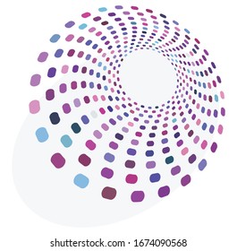 monochrome cyclic, cycle concentric rings. revolved spiral, vortex, whorl. abstract circular, radial loop shape, element