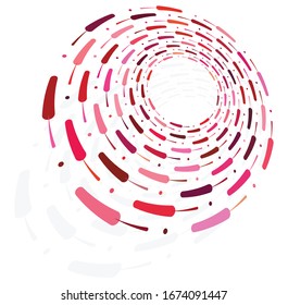 monochrome cyclic, cycle concentric rings. revolved spiral, vortex, whorl. abstract circular, radial loop shape, element