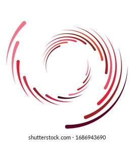 monochrome cyclic, cycle concentric rings. revolved spiral, vortex, whorl. abstract circular, radial loop shape, element
