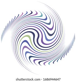 monochrome cyclic, cycle concentric rings. revolved spiral, vortex, whorl. abstract circular, radial loop shape, element