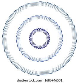monochrome cyclic, cycle concentric rings. revolved spiral, vortex, whorl. abstract circular, radial loop shape, element