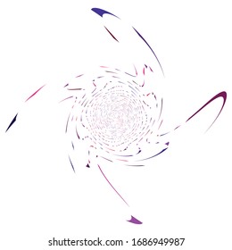 monochrome cyclic, cycle concentric rings. revolved spiral, vortex, whorl. abstract circular, radial loop shape, element