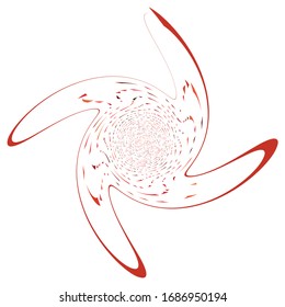 monochrome cyclic, cycle concentric rings. revolved spiral, vortex, whorl. abstract circular, radial loop shape, element