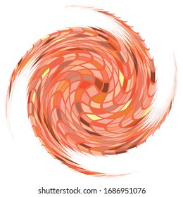 monochrome cyclic, cycle concentric rings. revolved spiral, vortex, whorl. abstract circular, radial loop shape, element