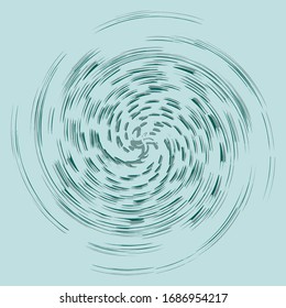monochrome cyclic, cycle concentric rings. revolved spiral, vortex, whorl. abstract circular, radial loop shape, element