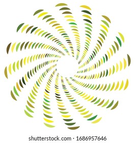 monochrome cyclic, cycle concentric rings. revolved spiral, vortex, whorl. abstract circular, radial loop shape, element
