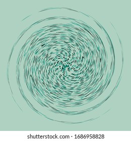 monochrome cyclic, cycle concentric rings. revolved spiral, vortex, whorl. abstract circular, radial loop shape, element