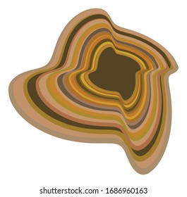 monochrome cyclic, cycle concentric rings. revolved spiral, vortex, whorl. abstract circular, radial loop shape, element