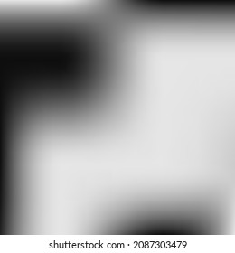 Monochrome Dark Aluminium Black Gradient Background. Grey Liquid Digital Dark Gradient Mesh. Metallic Watercolor Minimal Silver Blurry Wallpaper. Trendy Empty Vector Smooth Blurred Texture.