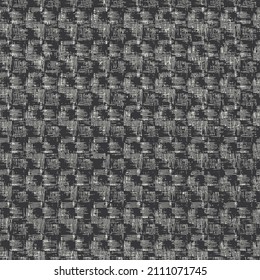 Monochrome dark geometric grid background Modern dark black abstract noise texture, Fabric texture