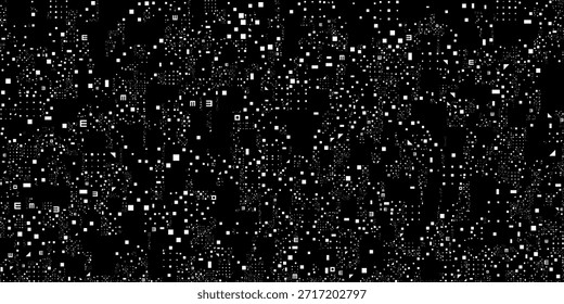 Fondo geométrico oscuro monocromo de la rejilla Textura abstracta negra oscura moderna del ruido	