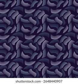 Monochrome dark spotted striped seamless pattern. Vector illustration for print, fabric, cover, packaging, interior decor, blog decoration and other your projects.