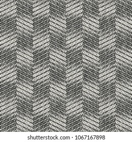 Monochrome Dashed Grain Textured Subtle Check Pattern