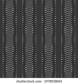 Monochrome Dashed Optical Illusion Stripes Pattern