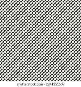 Monochrome Dashed Textured Diagonal Striped Pattern