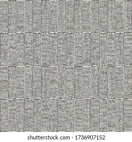 Monochrome Dashed Textured Subtle Block Pattern