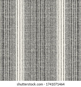 Monochrome Dashed Textured Variegated Striped Pattern