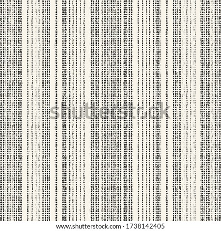 Monochrome Dashed Textured Variegated Striped Pattern