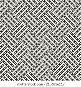 Monochrome Dashed Tile Checked Pattern