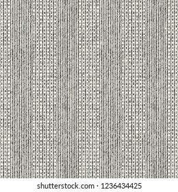 Monochrome Dashed And Variegated Strokes. Seamless Pattern.